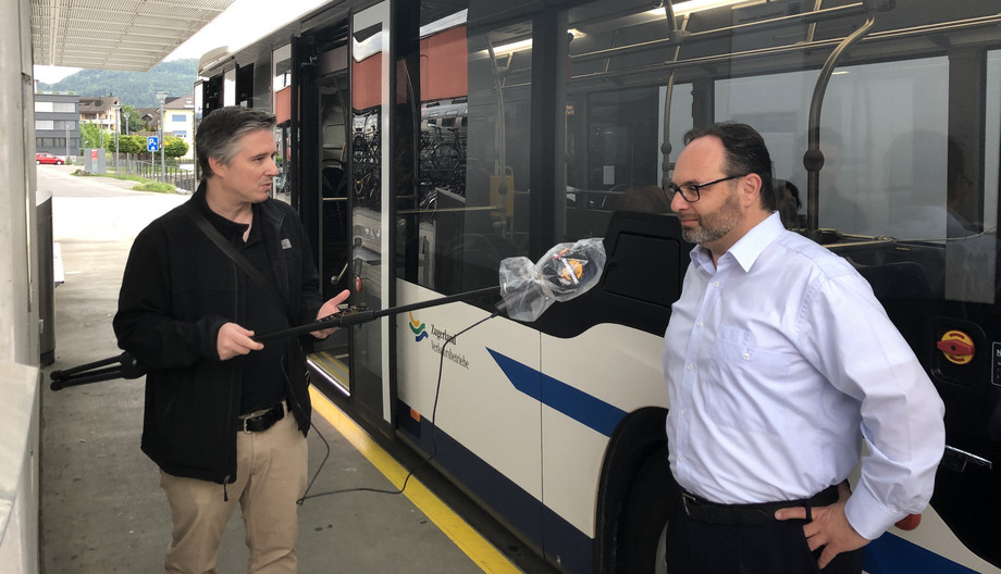 Radiointerview mit einem ZVB Busfahrer