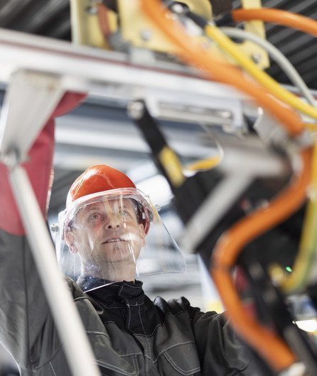 Bauarbeiter am arbeiten