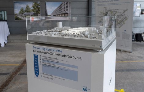 Modell der Neubauten Areal An der Aa